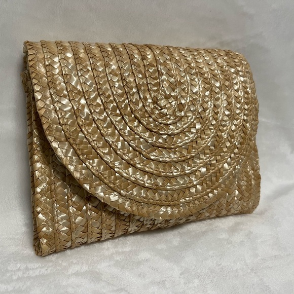 ewc Handbags - EWC Woven Clutch purse Spring Boho cottagecore perfect for Easter